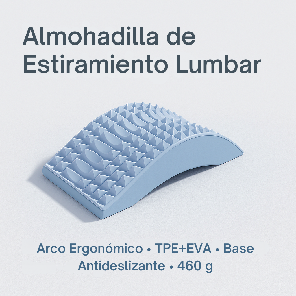 Almohadilla de Estiramiento y Masaje Lumbar – Soporte para Espalda y Yoga