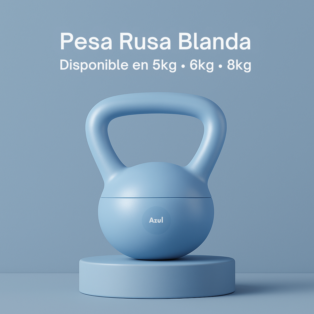 Pesa Rusa Blanda (Kettlebell) – Mancuerna Suave para Fitness en Casa