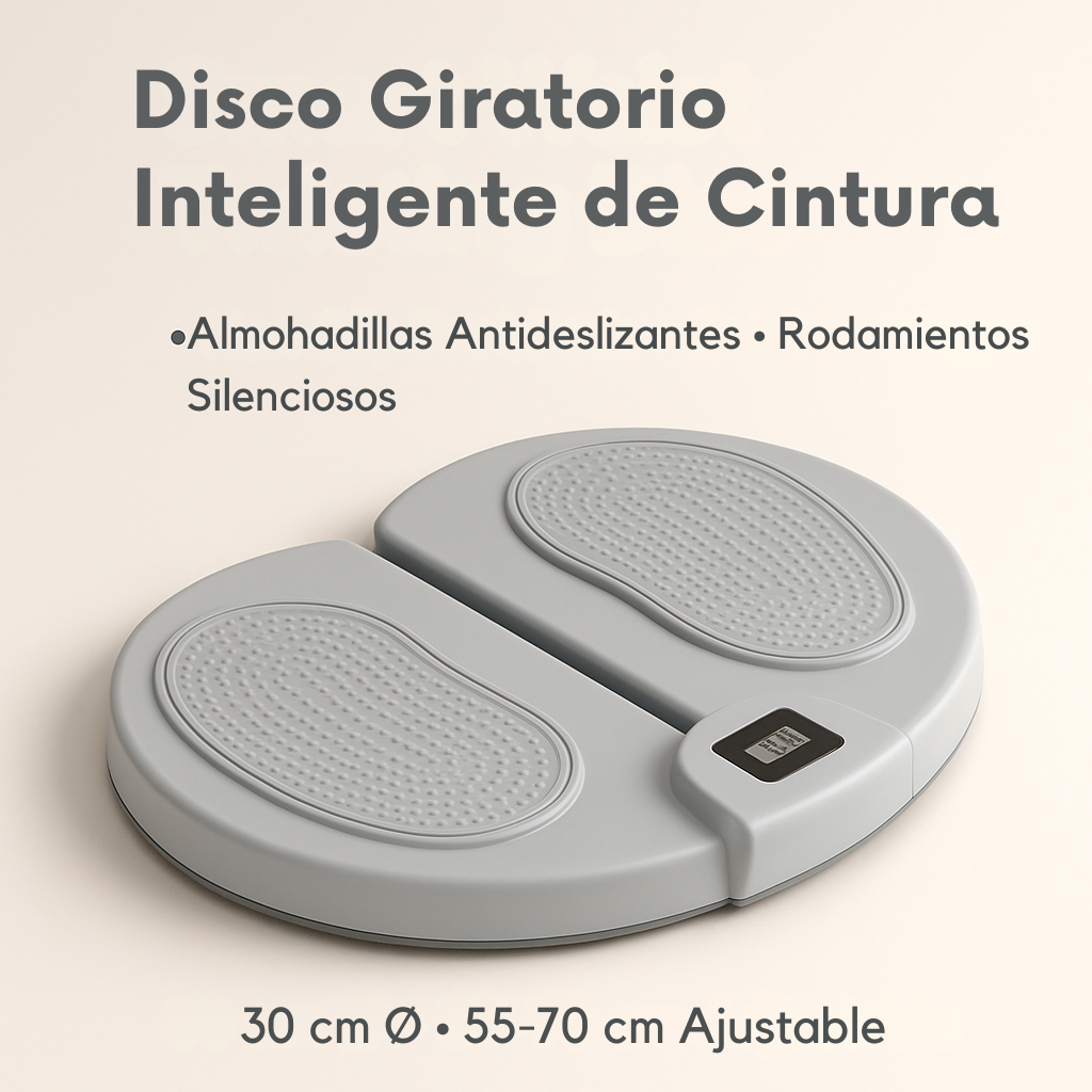 Disco Giratorio Inteligente de Cintura – Plataforma de Ejercicio para Adelgazar en Casa