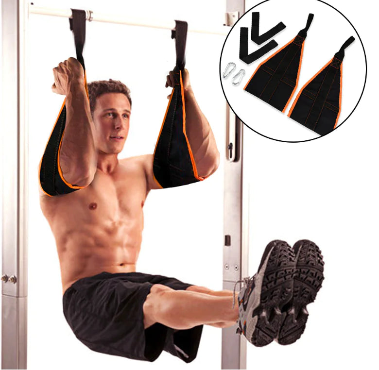Cintas Colgantes para Abdominales y Elevación de Piernas – Accesorios de Barra Dominadas
